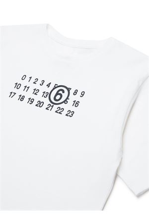 tshirt in cotone bianco MAISON MARGIELA KIDS | M60672MM04IM6102